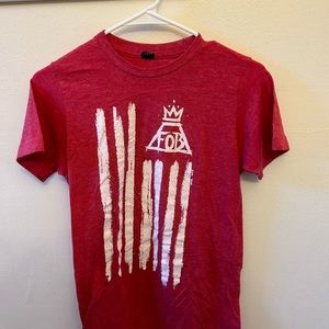 Fall Out Boy Flag Logo Tee Shirt